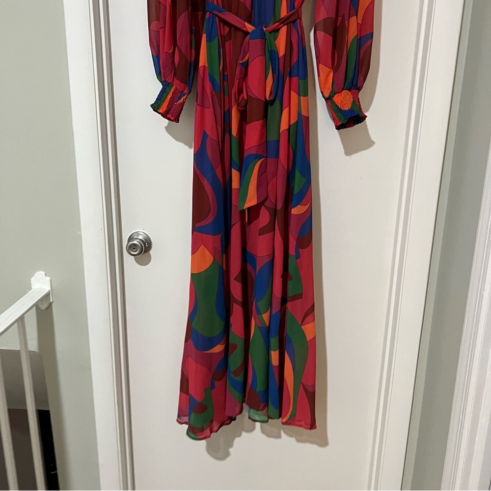 Boutique Brand Printed Long Sleeve Maxi Dress - Picture 7 of 10